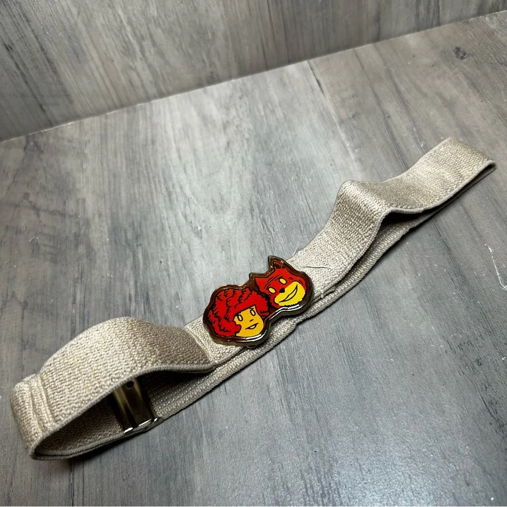 Vintage Little Orphan Annie & Sandy Belt Child’s Metal Belt Buckle Lee